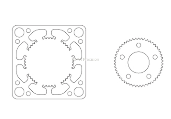 статор Stepper мотора NEMA6 14mm штемпелюя слоения статора ротора 14.3x14.3mm
